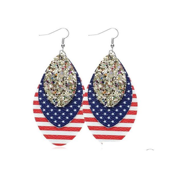 s894 fashion jewelry multi-layer sequined pu leather earrings faux l sqccwp dh_seller2010, Silver
s894 fashion jewelry multi-layer sequined pu leather earrings faux l sqccwp dh_seller2010, Silver