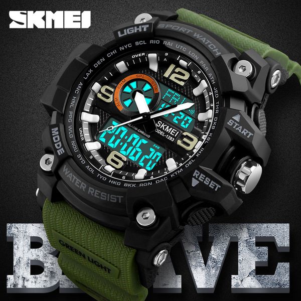 skmei g style military sport watch mens watches brand luxury waterproof shock resist men sports watches relogio masculino, Slivery;brown
skmei g style military sport watch mens watches brand luxury waterproof shock resist men sports watches relogio masculino, Slivery;brown