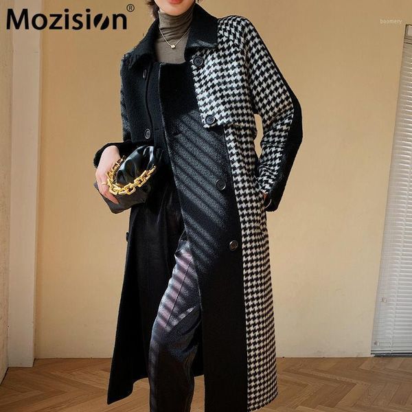 mozision 2020 winter new long thick woolen coat black houndstooth waistband overcoat large size double-sided wool coat jacket1
mozision 2020 winter new long thick woolen coat black houndstooth waistband overcoat large size double-sided wool coat jacket1