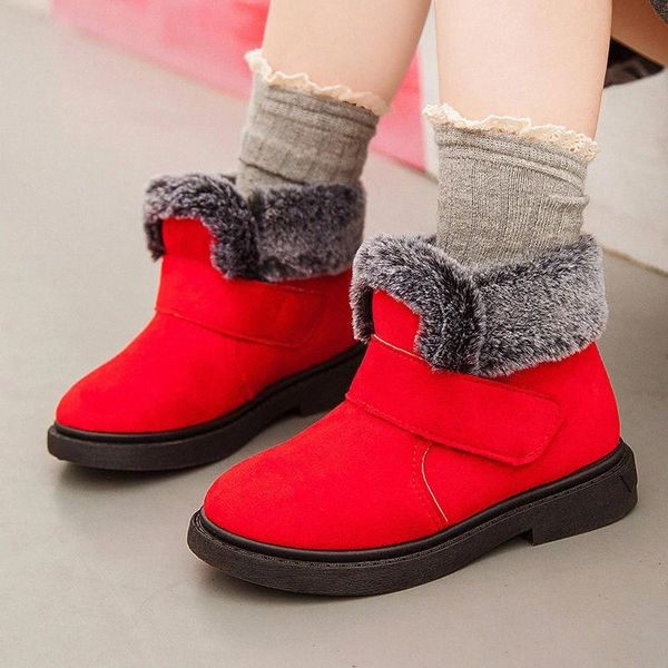 Thickening Boys & Girls Snow Boots Fashion Children Non-slip Warm Winter Shoes WIth Plush Size 25-36 #K06S
Thickening Boys & Girls Snow Boots Fashion Children Non-slip Warm Winter Shoes WIth Plush Size 25-36 #K06S