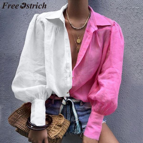 ostrich womens and blouses lapel lantern sleeve button splicing turn-down collar 2019 popular blouses woman fashion1, White
ostrich womens and blouses lapel lantern sleeve button splicing turn-down collar 2019 popular blouses woman fashion1, White