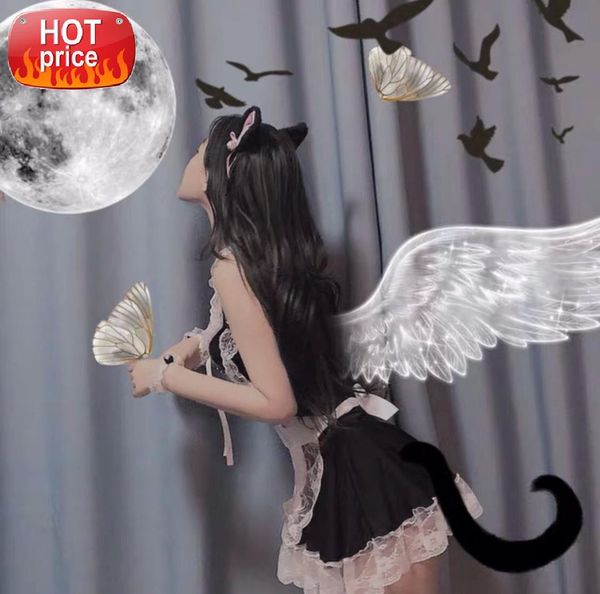 servant cosplay maid lace camisole skirt lolita japanese costume babydoll dress uniform erotic role play cute lingerie #il04, Black;white
servant cosplay maid lace camisole skirt lolita japanese costume babydoll dress uniform erotic role play cute lingerie #il04, Black;white