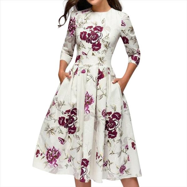 summer dress women vintage floral print a line party vestidos evening multicolor elegant midi dresses high waist pocket sundress, Black;gray
summer dress women vintage floral print a line party vestidos evening multicolor elegant midi dresses high waist pocket sundress, Black;gray