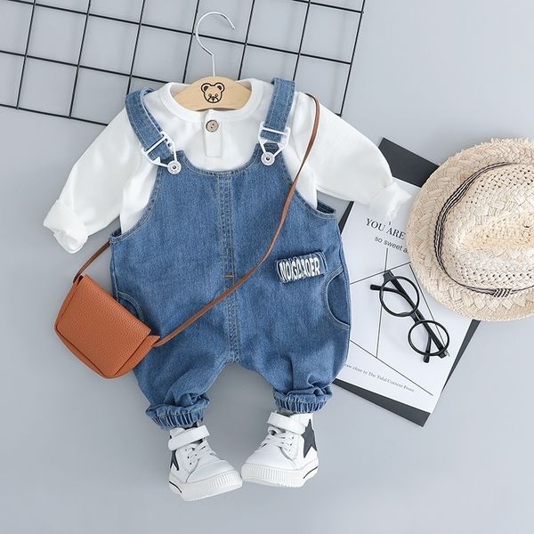 hylkidhuose baby girls boys clothing sets toddler infant clothes suits cotton t shirt bib jeans kids child costume y200325, White
hylkidhuose baby girls boys clothing sets toddler infant clothes suits cotton t shirt bib jeans kids child costume y200325, White