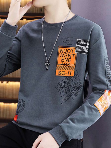 sweater autumn and with plush thickening new winter round neck chic fashion brand men's wear in 2020, Black
sweater autumn and with plush thickening new winter round neck chic fashion brand men's wear in 2020, Black