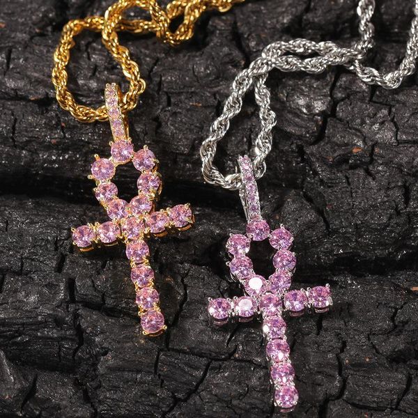 pendant necklaces hip hop iced out gold color cross necklace men religious crystal zircon crucfix men's chain rapper jewelry, Silver
pendant necklaces hip hop iced out gold color cross necklace men religious crystal zircon crucfix men's chain rapper jewelry, Silver