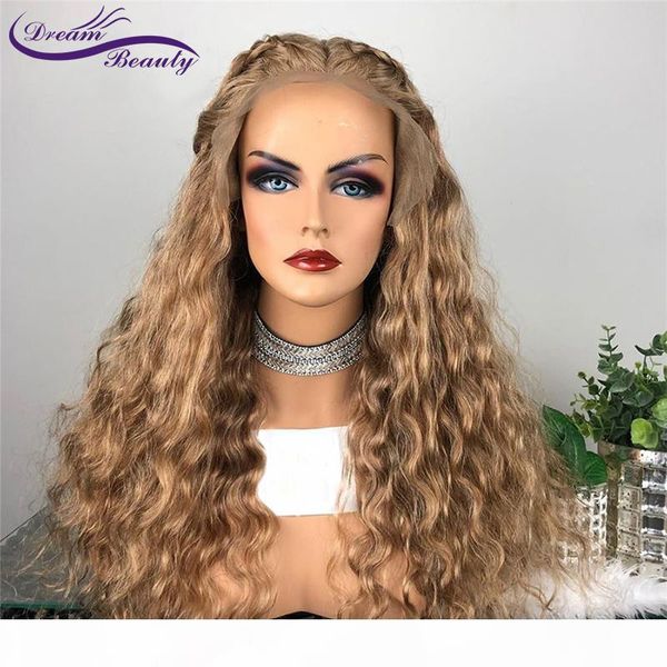 new blonde brazilian lace front wigs with baby hair long water wave synthetic lace wigs heat resistant for black women
new blonde brazilian lace front wigs with baby hair long water wave synthetic lace wigs heat resistant for black women
