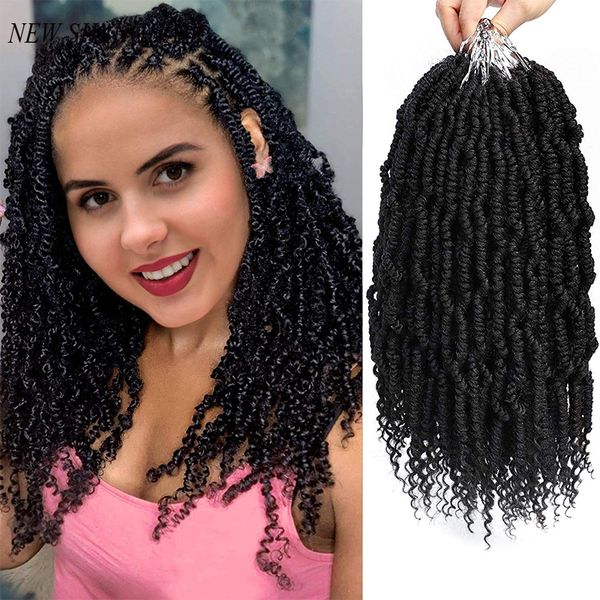 synthetic 14 inch bomb twist crochet hair 24 strands/pcs ombre spring twisted hair curly ends pre-looped passion twists hair extension bs02, Black
synthetic 14 inch bomb twist crochet hair 24 strands/pcs ombre spring twisted hair curly ends pre-looped passion twists hair extension bs02, Black