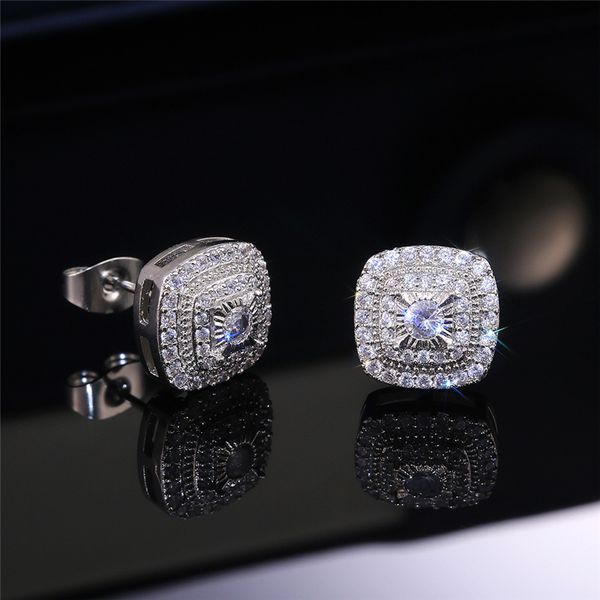 trendy men women earrings jewelry white gold plated bling iced out cz stud earrings for men women gift for friend, Golden;silver
trendy men women earrings jewelry white gold plated bling iced out cz stud earrings for men women gift for friend, Golden;silver