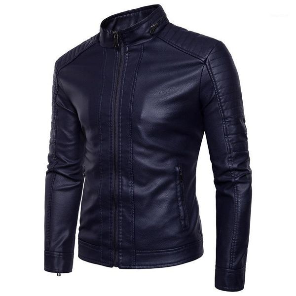 plus-sized men's motorcycle pu leather coat slim fit plus velvet padded jacket men's stand collar jacket-1, Black
plus-sized men's motorcycle pu leather coat slim fit plus velvet padded jacket men's stand collar jacket-1, Black