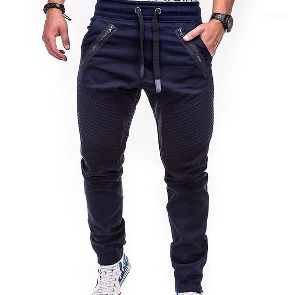 2018 casual men's trousers men's pants11, Black