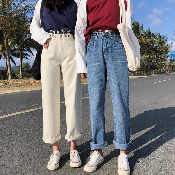 2019 spring new wide leg jeans women streetwear loose boyfriend straight wild high waist chic trousers plus size1, Blue
2019 spring new wide leg jeans women streetwear loose boyfriend straight wild high waist chic trousers plus size1, Blue