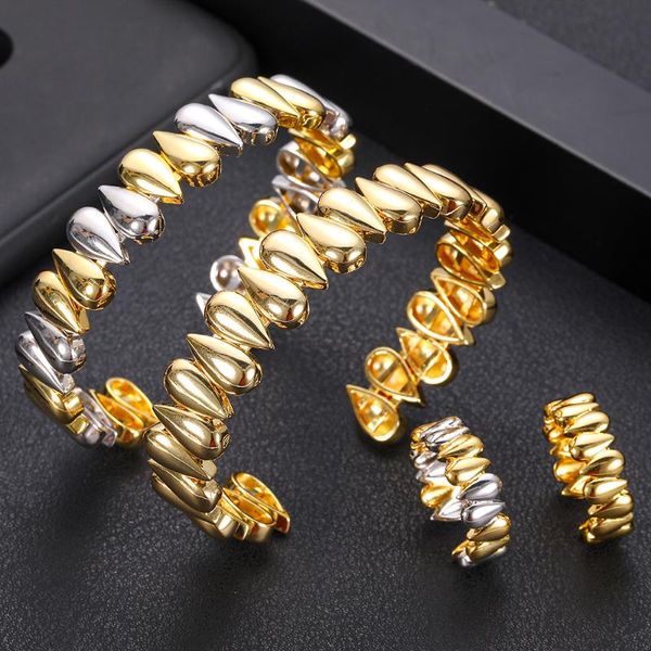 jankelly luxury unique african bangle ring set jewelry sets for women wedding cubic zircon crystal cz dubai bridal jewelry set, Silver
jankelly luxury unique african bangle ring set jewelry sets for women wedding cubic zircon crystal cz dubai bridal jewelry set, Silver