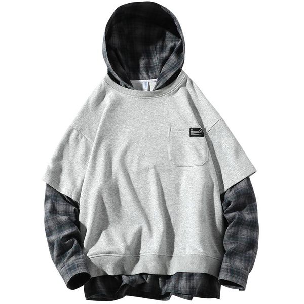 2020 spring men's hoodies fake two pieces men sweatshirt male hip hop harajuku patchwork outwear lbz197, Black
2020 spring men's hoodies fake two pieces men sweatshirt male hip hop harajuku patchwork outwear lbz197, Black