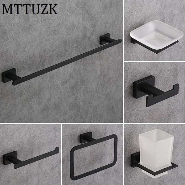 mttuzk matt black towel ring towel bar black stainless steel hardware setrobe hook cup holder soap dish bathroom accessories yxlblh
mttuzk matt black towel ring towel bar black stainless steel hardware setrobe hook cup holder soap dish bathroom accessories yxlblh