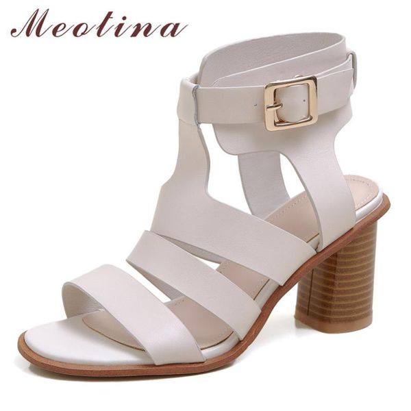 meotina real leather high heel gladiator sandals women shoes buckle square heels footwear summer sandals female black size 43
meotina real leather high heel gladiator sandals women shoes buckle square heels footwear summer sandals female black size 43