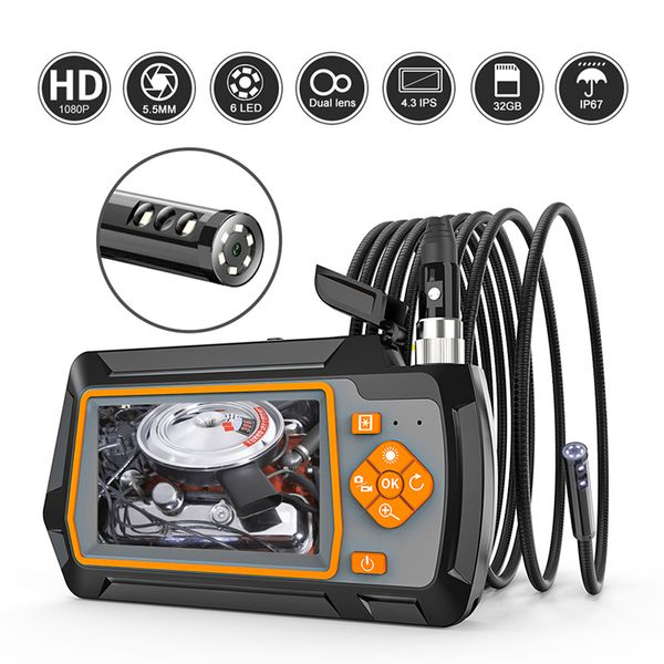 1080p 5.5mm single & dual lens endoscope camera with 4.3 "ips lcd inspection camera with 6 led 32gb tf for car sewer inspectionhello
1080p 5.5mm single & dual lens endoscope camera with 4.3 "ips lcd inspection camera with 6 led 32gb tf for car sewer inspectionhello
