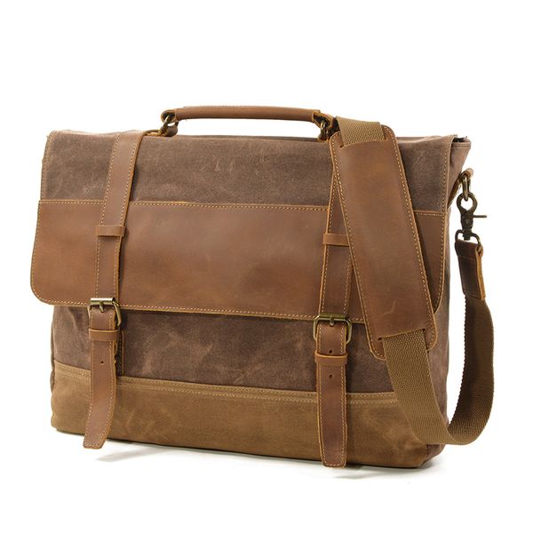 briefcases soaeon messenger bag waterproof canvas leather men vintage handbags large satchel shoulder bags 15" computer lapbriefcase
briefcases soaeon messenger bag waterproof canvas leather men vintage handbags large satchel shoulder bags 15" computer lapbriefcase
