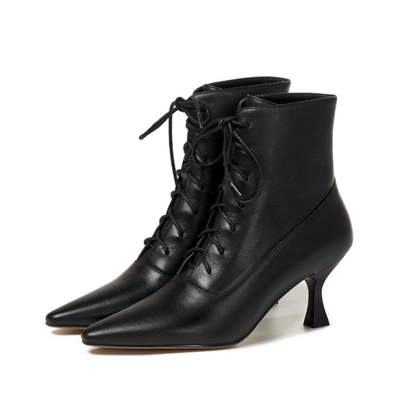 2021 new fashionable female ankle high heels genuine black woman party shoes ladies boots nb0c
2021 new fashionable female ankle high heels genuine black woman party shoes ladies boots nb0c