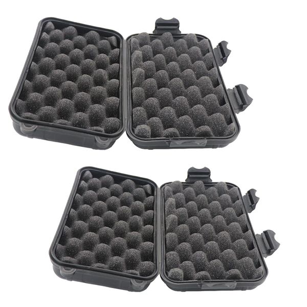 2pcs outdoor survival container waterproof shockproof storage case boxes