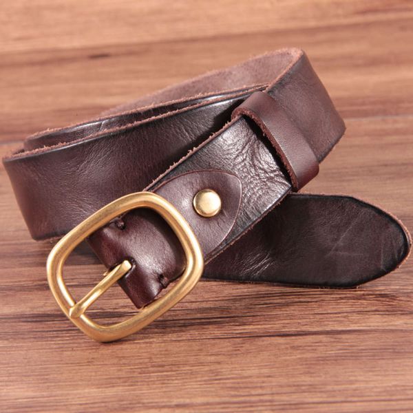 pure cow women's leisure copper lengthened men's narrow needle buckle jeans with leather soft belt, Black;brown
pure cow women's leisure copper lengthened men's narrow needle buckle jeans with leather soft belt, Black;brown