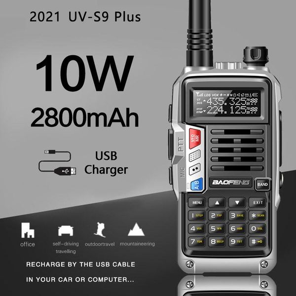 baofeng uv-s9 plus 10w high power dual band amateur ham handheld two way radio walkie talkie with 2800mah battery
baofeng uv-s9 plus 10w high power dual band amateur ham handheld two way radio walkie talkie with 2800mah battery