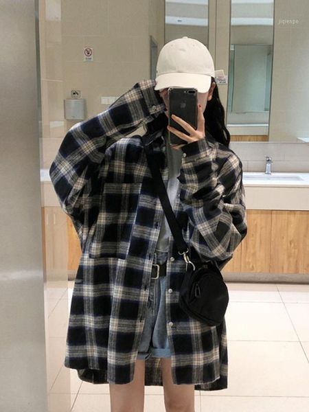 women's blouses & shirts net hongfu gugang flavor long-sleeved shirt women's spring 2021 korean style loose mid-length plaid jacke, White
women's blouses & shirts net hongfu gugang flavor long-sleeved shirt women's spring 2021 korean style loose mid-length plaid jacke, White