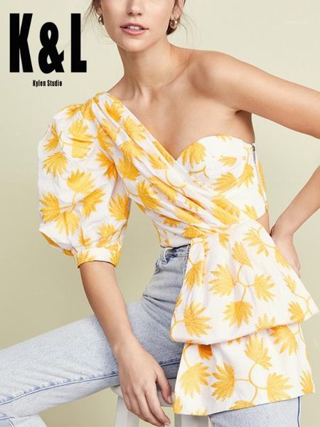 k&l kylen studio irregular strapless tube shirt summer 2020 new printed short-sleeved puff sleeve one-shoulder blouse1, White
k&l kylen studio irregular strapless tube shirt summer 2020 new printed short-sleeved puff sleeve one-shoulder blouse1, White