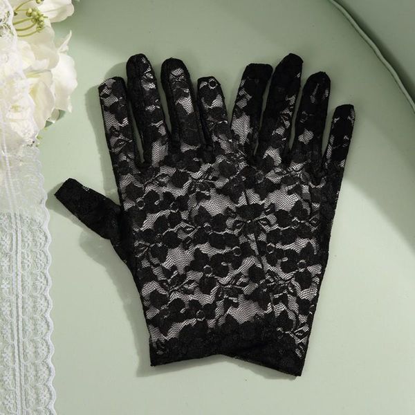 short lace wedding gloves black standard size gloves lace black donna in pizzo st212 h sqcfin, White
short lace wedding gloves black standard size gloves lace black donna in pizzo st212 h sqcfin, White