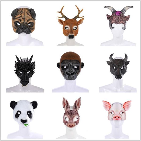 children pu foam 3d animals monkey dog deer dragon halloween cosplay latex mask women men carnival party club role play
children pu foam 3d animals monkey dog deer dragon halloween cosplay latex mask women men carnival party club role play