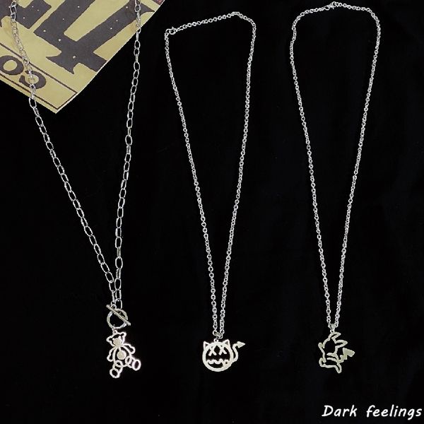mother chicken mother, korean ins yuansuo net red street lovers hip hop titanium steel necklace men and women, Silver
mother chicken mother, korean ins yuansuo net red street lovers hip hop titanium steel necklace men and women, Silver