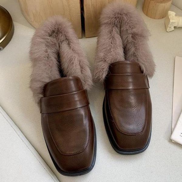 2020 winter women leather loafers footwear casual natural fur warm female mules outsides slip on flat shoes woman new, Black
2020 winter women leather loafers footwear casual natural fur warm female mules outsides slip on flat shoes woman new, Black