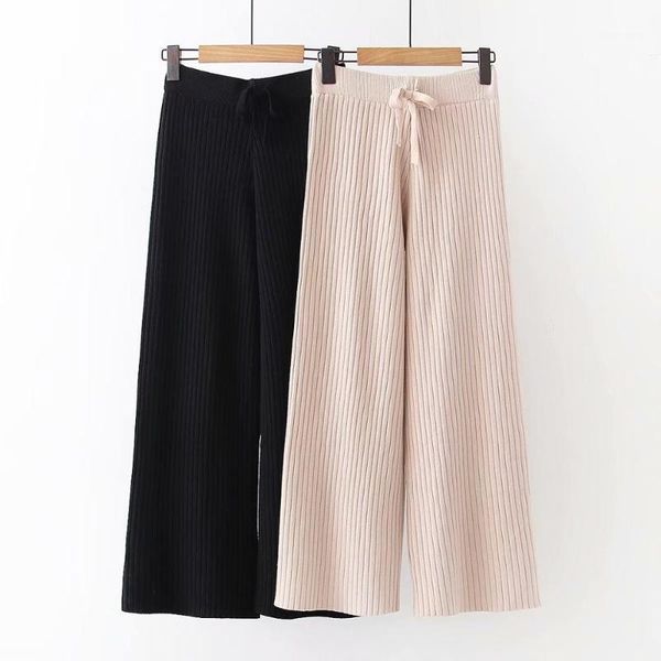 cthink autumn knitted korean style flare pants stylish solid sweatpants women fashion elegant fall 2020 new women's trousers1, Black;white 
cthink autumn knitted korean style flare pants stylish solid sweatpants women fashion elegant fall 2020 new women's trousers1, Black;white