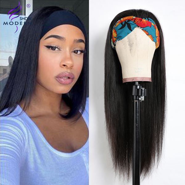 modern show peruvian straight human hair wigs headband machine made human hair wigs for black women 150% density remy, Black;brown
modern show peruvian straight human hair wigs headband machine made human hair wigs for black women 150% density remy, Black;brown