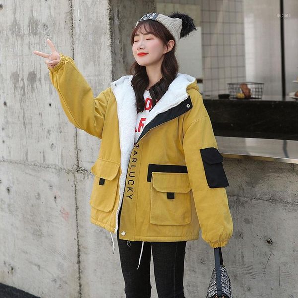 imitated lamb wool coat girl winter clothes korean version of all-match cotton workwear cotton clothes1, Black
imitated lamb wool coat girl winter clothes korean version of all-match cotton workwear cotton clothes1, Black