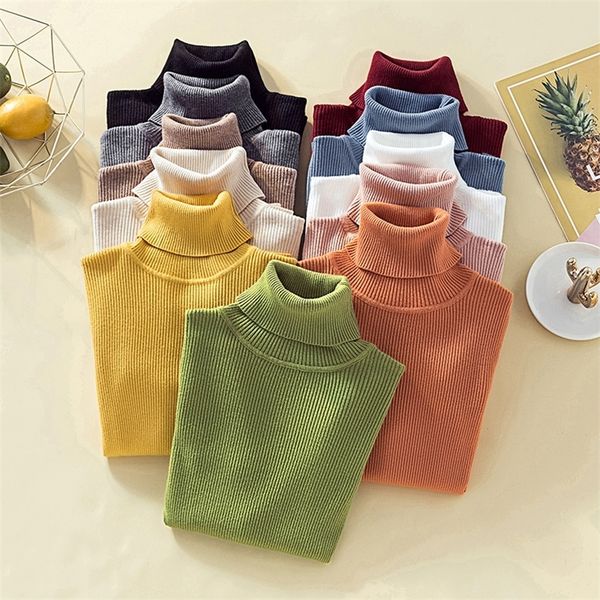 pullover turtleneck sweater women solid basic slim casual knitwear autumn winter clothes women jumper sweaters pull femme 201223, White;black
pullover turtleneck sweater women solid basic slim casual knitwear autumn winter clothes women jumper sweaters pull femme 201223, White;black