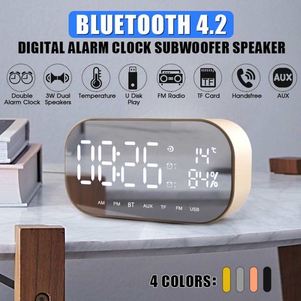 portable speakers s2 bluetooth speaker wireless mini alarm clock fm radio bass led display mirror usb aux tf
portable speakers s2 bluetooth speaker wireless mini alarm clock fm radio bass led display mirror usb aux tf