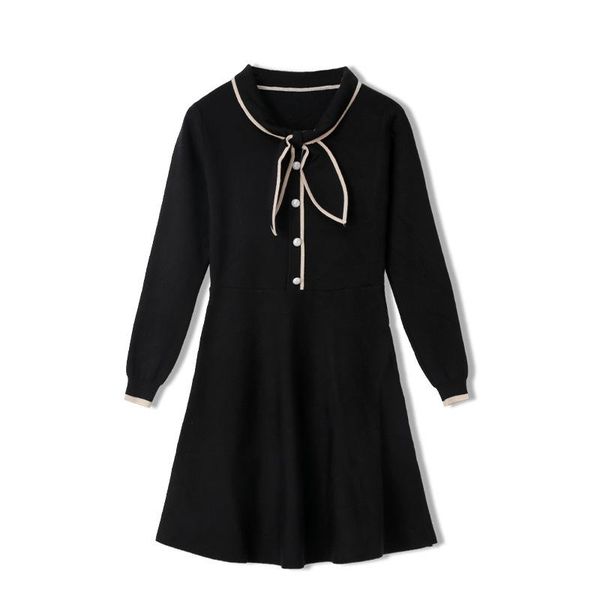 runway autumn vestidos de fiesta butterfly collar color matching knitted long-sleeved sweater slim dress single breasted female, Black;gray
runway autumn vestidos de fiesta butterfly collar color matching knitted long-sleeved sweater slim dress single breasted female, Black;gray