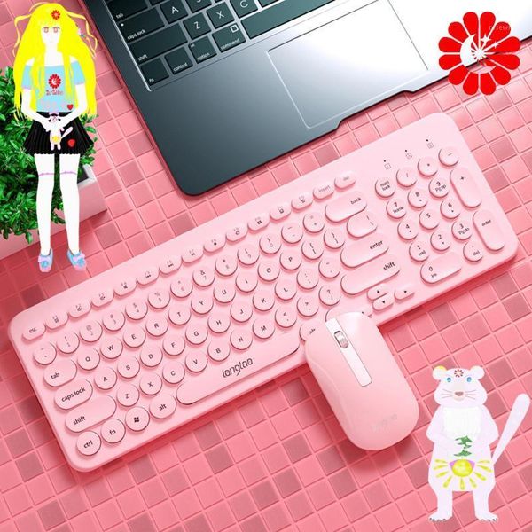 keyboard mouse combos cute pink 2.4g wireless and punk keycap computer notebook mouse1
keyboard mouse combos cute pink 2.4g wireless and punk keycap computer notebook mouse1