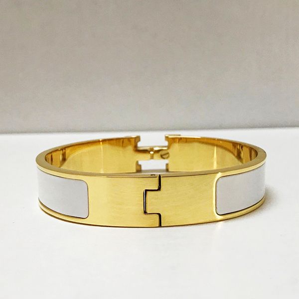 enamel rainbow women designer bracelets bangle men stainless steel gold buckle letter bracelet fashion jewelry 31 colors, Black
enamel rainbow women designer bracelets bangle men stainless steel gold buckle letter bracelet fashion jewelry 31 colors, Black