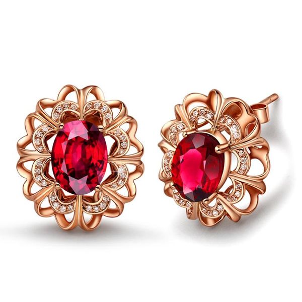 stud luxury fashion red crystal earrings rose gold color hollow flower for women engagement anniversary accessories jewelry, Golden;silver
stud luxury fashion red crystal earrings rose gold color hollow flower for women engagement anniversary accessories jewelry, Golden;silver
