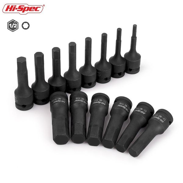 hi-spec 1/2 impact hex bit socket set cr-mo screwdriver bits set h5-h19 adapter head for torque spanner ratchet socket wrench
hi-spec 1/2 impact hex bit socket set cr-mo screwdriver bits set h5-h19 adapter head for torque spanner ratchet socket wrench