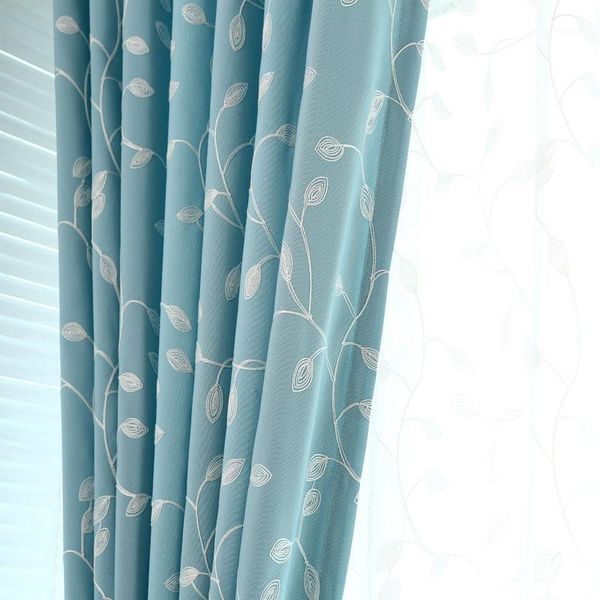 cotton embroidered curtains light blue white leaves window curtains sheer drapes rideaux living room cortina1
cotton embroidered curtains light blue white leaves window curtains sheer drapes rideaux living room cortina1