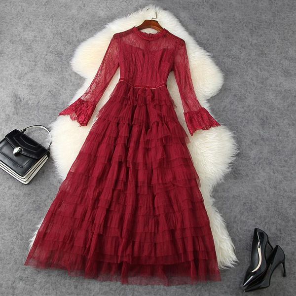 casual dresses runway 2021 spring women's slim hollow lace long sleeves dress celebrities club christmas mesh cake sweet girl, Black;gray
casual dresses runway 2021 spring women's slim hollow lace long sleeves dress celebrities club christmas mesh cake sweet girl, Black;gray