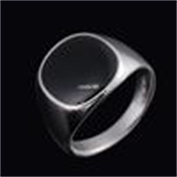 size #7-12 classic men jewelry 18k white gold plated enamel black rings for men, Silver
size #7-12 classic men jewelry 18k white gold plated enamel black rings for men, Silver