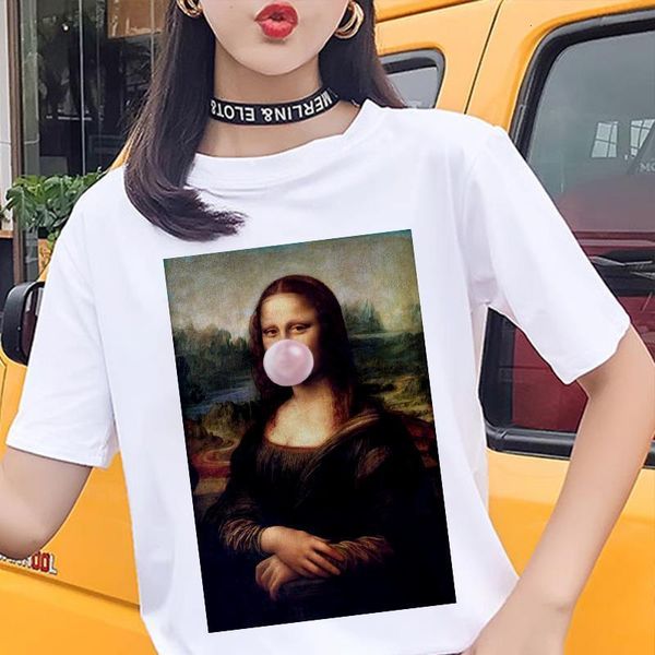 spoof mona lisa bubble gum printed t-shirt summer women's fashion streetwear harajuku short-sleeved white tshirt female tee
spoof mona lisa bubble gum printed t-shirt summer women's fashion streetwear harajuku short-sleeved white tshirt female tee