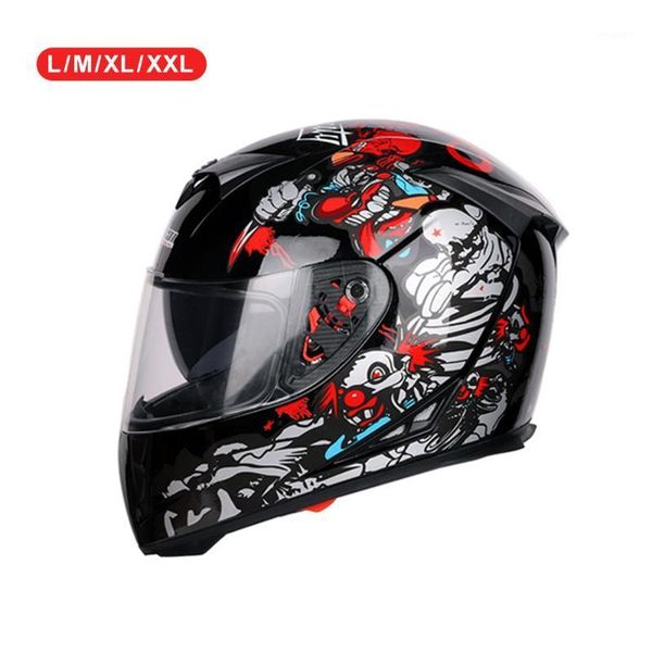 motorcycle helmets pratical gxt helmet full-face black clown abs motorbike ramp universal1
motorcycle helmets pratical gxt helmet full-face black clown abs motorbike ramp universal1