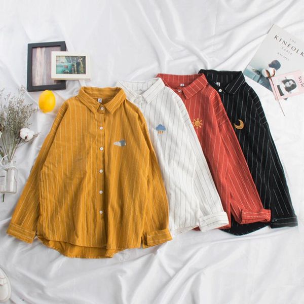 women's blouses & shirts 2021 spring and autumn vertical stripes embroidery white shirt female korean version fan long-sleeved loose st
women's blouses & shirts 2021 spring and autumn vertical stripes embroidery white shirt female korean version fan long-sleeved loose st