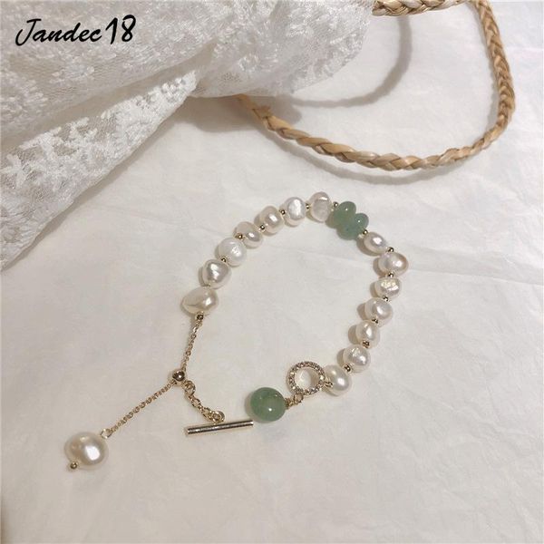 link, chain temperament charm adjustable ot lock green white pearl bracelets gold jewelry bangle for women accessories, Black
link, chain temperament charm adjustable ot lock green white pearl bracelets gold jewelry bangle for women accessories, Black