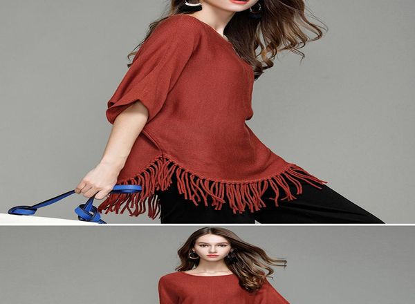 aecu sweater women knitted pullover jumper for women batshirt female with tassels plus size pull femme hiver ladies bbyktg lg2010, White;black
aecu sweater women knitted pullover jumper for women batshirt female with tassels plus size pull femme hiver ladies bbyktg lg2010, White;black